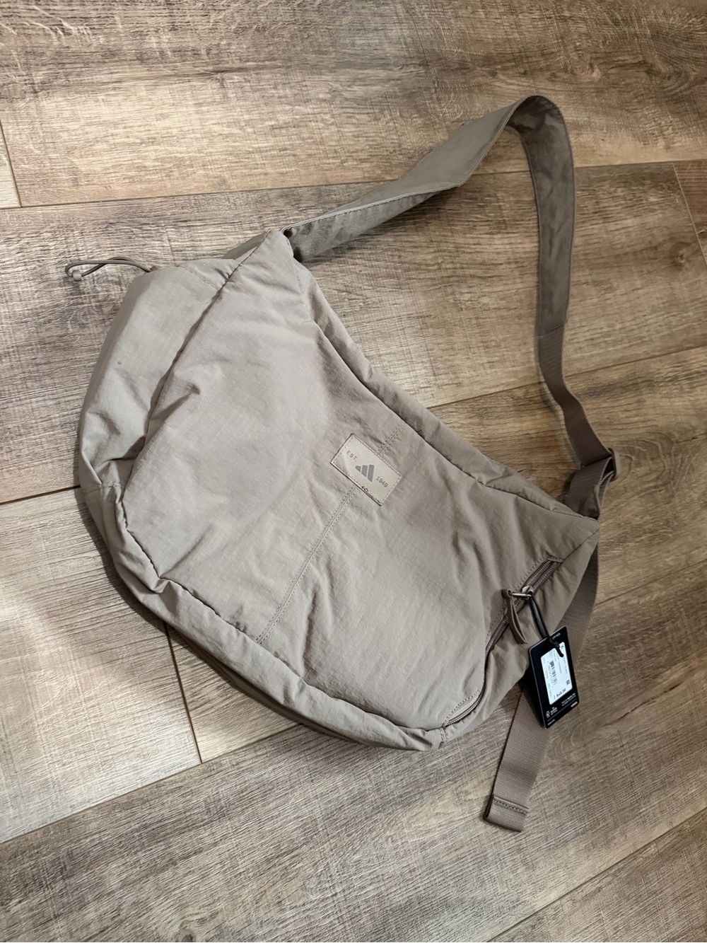 Adidas Taupe Crossbody Sling Bag